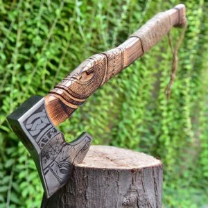 Custom Handmade, Viking Axe Ragnar Axe, Battle Axe, Gifts for Him