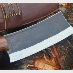 Hand-Forged Cleaver | Butcher Knife for Meat & Bone Chopping For Outdoor Camping