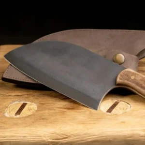 Handmade Serbian knife, bone and meat cleaver, Serbian kitchen For Outdoor Camping