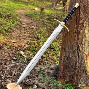 Hand Crafted Viking sword | 28″ High Carbon Steel Blade | Collectible & gifted | Leather Sheath