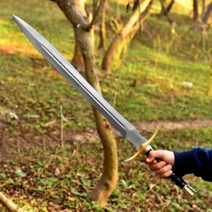 Hand Crafted Viking sword | 28″ High Carbon Steel Blade | Collectible & gifted | Leather Sheath