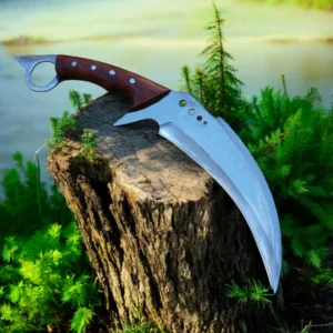 Handmade Karambit Knife  Hand Forged Blade with Leather Sheath