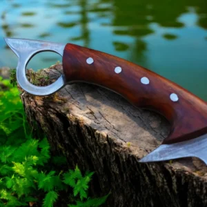 Handmade Karambit Knife  Hand Forged Blade with Leather Sheath